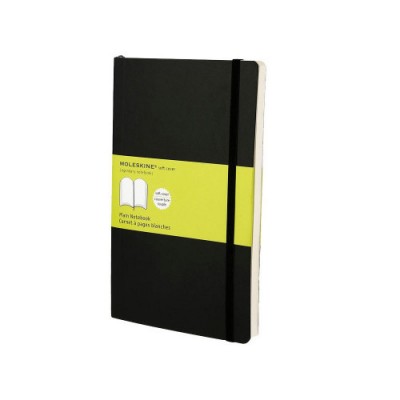 LIBRETA CLASICA TAPA BLANDA NEGRA L 13X21CM LISA MOLESKINE QP618