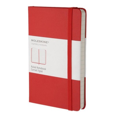 LIBRETA CLASICA TAPA DURA ROJA L 13X21CM RAYADA MOLESKINE QP060R