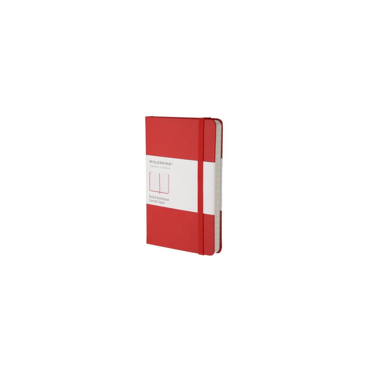 LIBRETA CLASICA TAPA DURA ROJA L 13X21CM RAYADA MOLESKINE QP060R