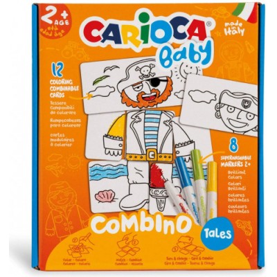 SET BABY COMBINO 2 TALES 8 ROTULADORES CARIOCA 42895