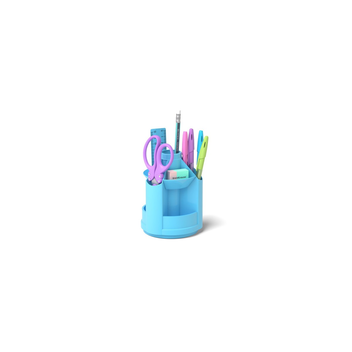 ErichKrause Mini Desk porta lapices Plastico Azul