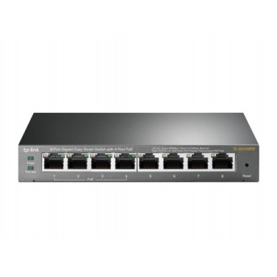 TP LINK TL SG108PE No administrado Gigabit Ethernet 10 100 1000 Energia sobre Ethernet PoE Negro