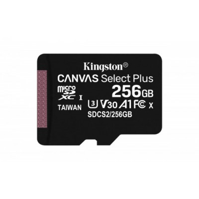 Kingston Technology Canvas Select Plus memoria flash 256 GB MicroSDXC Clase 10 UHS I