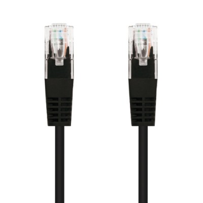 Nanocable 10200101 BK cable de red Negro 1 m Cat5e U UTP UTP