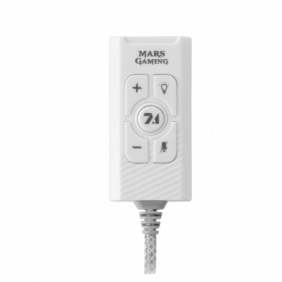 Mars Gaming MSC2W Tarjeta de Sonido Externa 71 USB Blanca