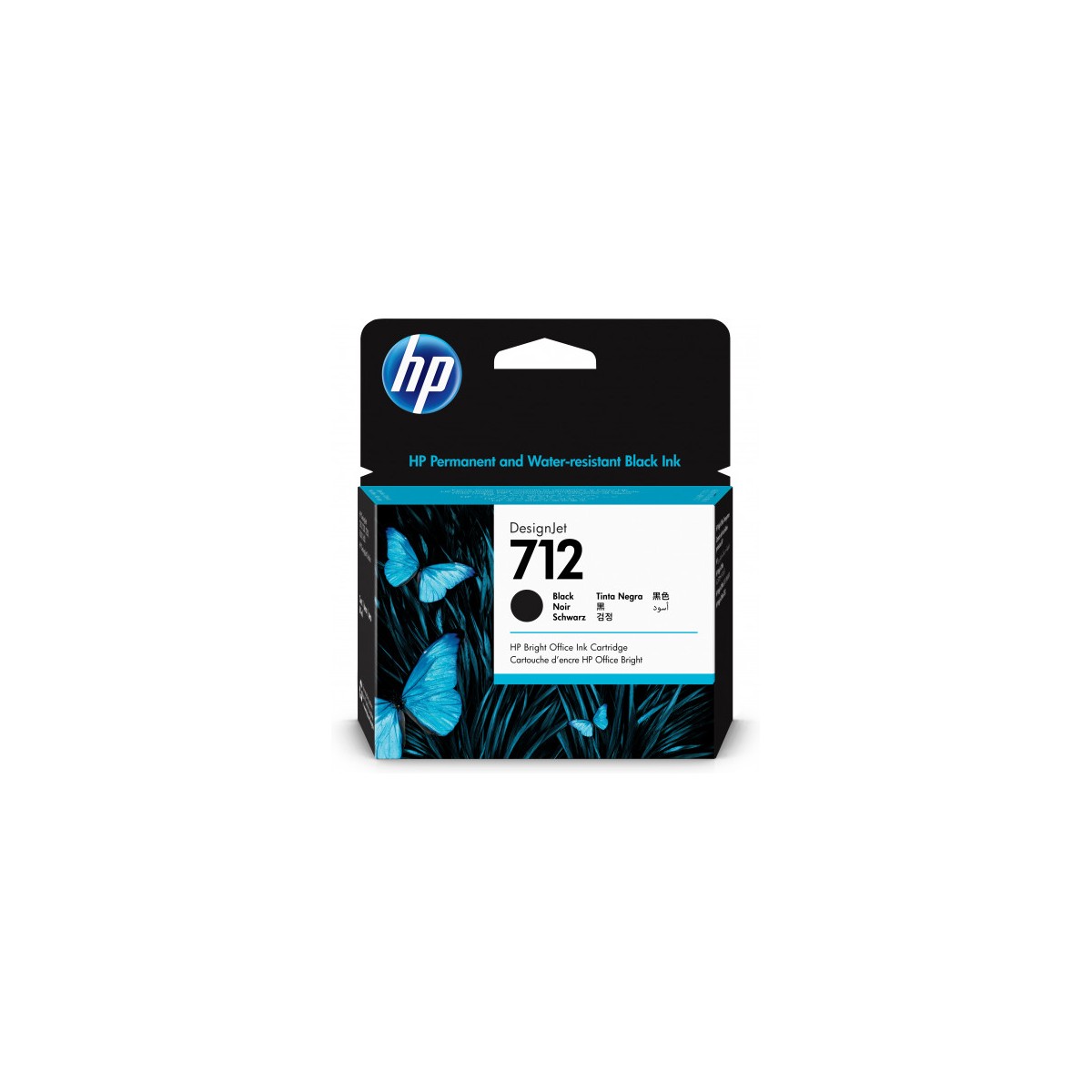 HP Cartucho de Tinta DesignJet 712 negro de 80 ml