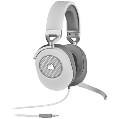 Corsair HS65 SURROUND Auriculares Alambrico De mano Juego Blanco