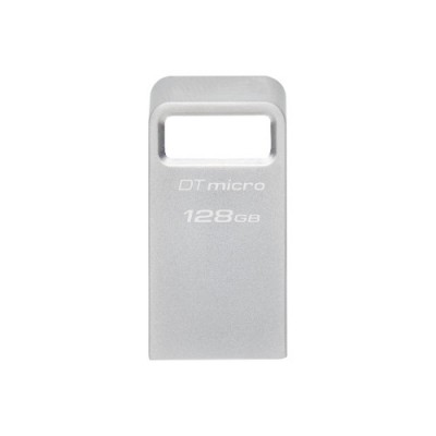 Kingston Technology DataTraveler Micro unidad flash USB 128 GB USB tipo A 32 Gen 1 31 Gen 1 Plata