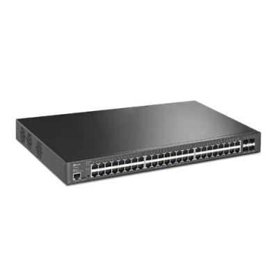 TP Link TL SG3452XP JetStream PoE Switch Gestionado L2 Gigabit Ethernet 10 100 1000 Energia sobre Ethernet PoE 1U Negro