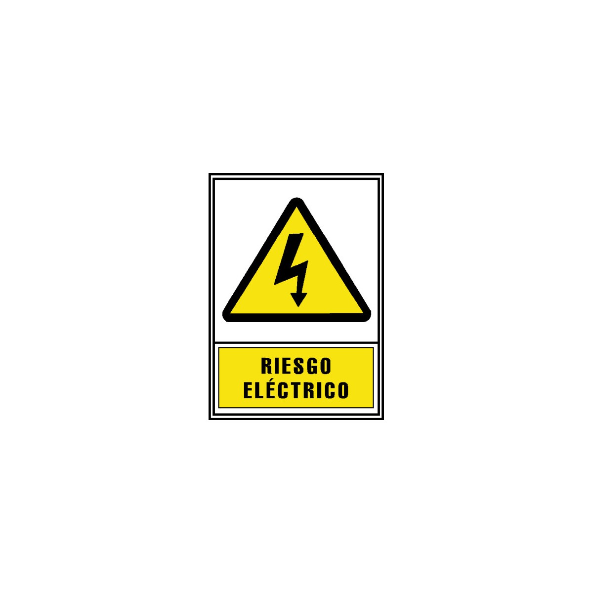 SENAL HOMOLOGADA AVISO RIESGO ELECTRICO 210x297MM PVC AMARILLO ARCHIVO2000 6172 03 AM