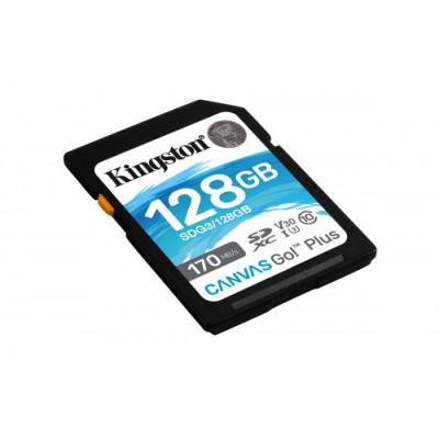 Kingston Technology Canvas Go Plus memoria flash 128 GB SD Clase 10 UHS I