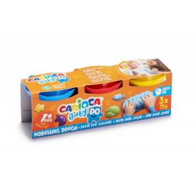 SET PASTA DE MODELAR CARIOCA BABY DOUGH 3X75GR CARIOCA 43179