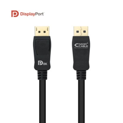 Nanocable Cable DISPLAYPORT 14 CERTIFICADO VESA DP M DP M Negro 15 m