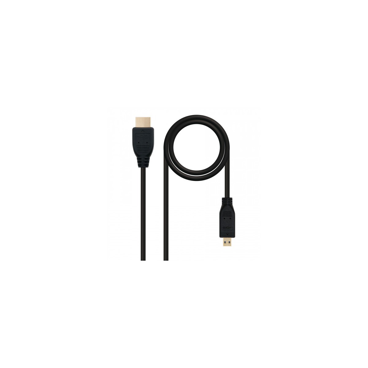 Nanocable HDMI 08m cable HDMI 08 m HDMI tipo A Estandar HDMI tipo D Micro Negro