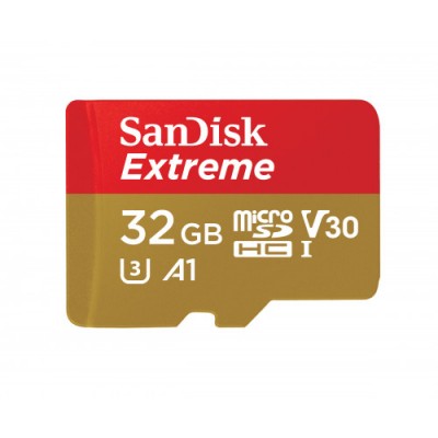 Sandisk Extreme memoria flash 32 GB MicroSDHC Clase 10 UHS I