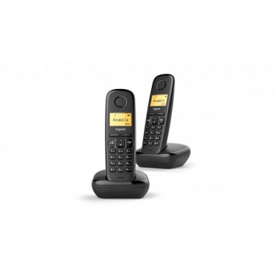 Gigaset A270 Duo Telefono DECT Identificador de llamadas Negro