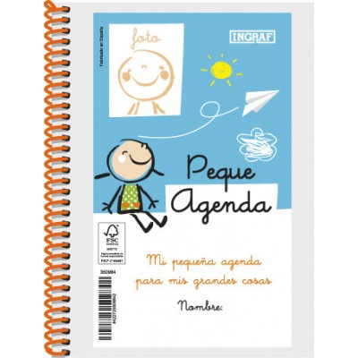 AGENDA ESCOLAR 2022 2023 PEQUE 8º DIA PAGINA TAPA PERSONALIZABLE INGRAF 350984