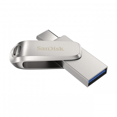 Sandisk Ultra Dual Drive Luxe unidad flash USB 64 GB USB Type A USB Type C 32 Gen 1 31 Gen 1 Acero inoxidable