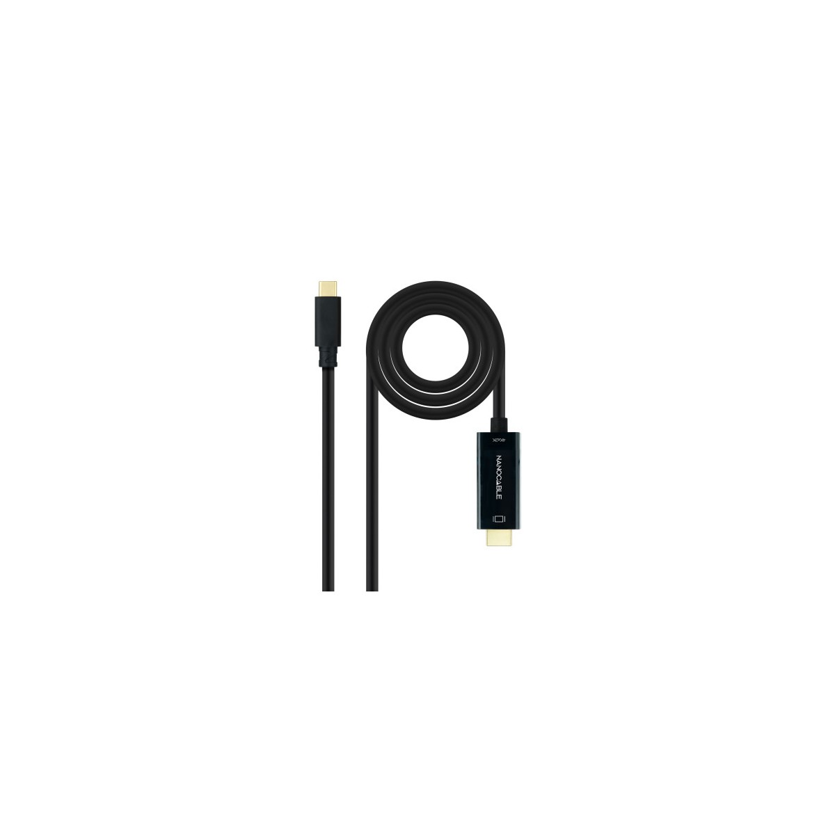 Nanocable Cable Conversor USB C a HDMI 14 4K30HZ 18 m Negro