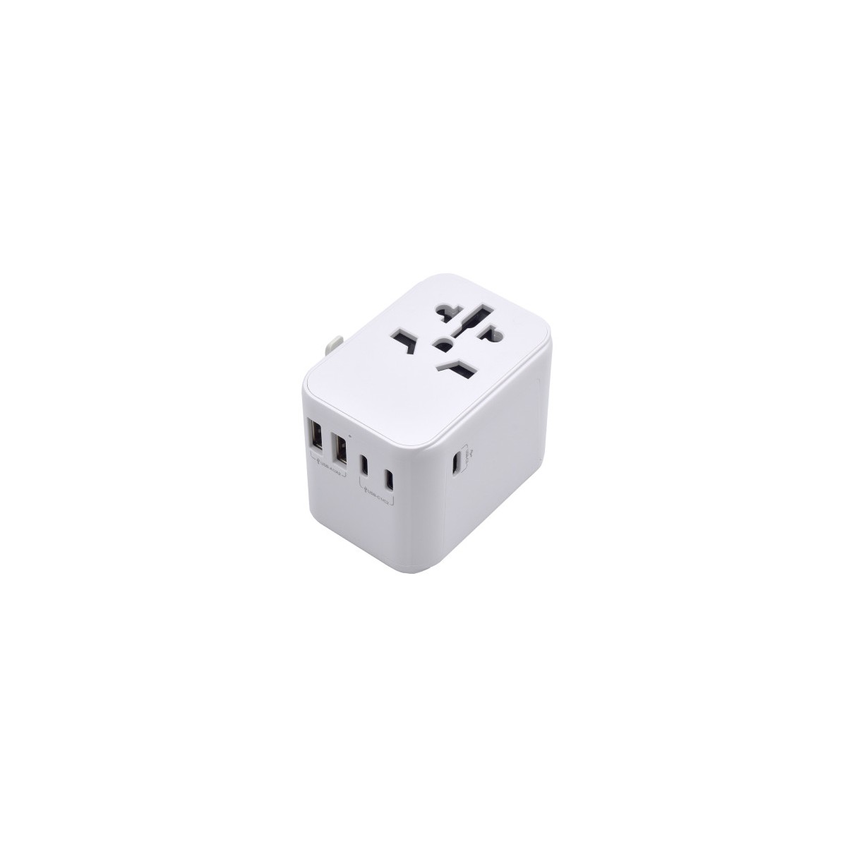 Ewent EW1470 adaptador de enchufe electrico Universal Blanco