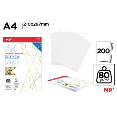 PAPEL FOTOCOPIADORA A4 200 HOJAS