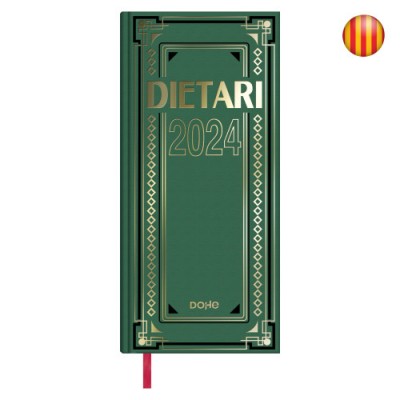 DIETARIO 2024 CATALaN DOS TERCIOS DiA PaGINA 145 X 31 CM DOHE 11156 24