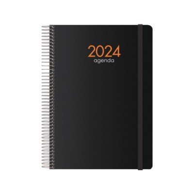 AGENDA 2024 SYNCRO SEMANA VISTA 15 X 21 CM NEGRO DOHE 11622 24