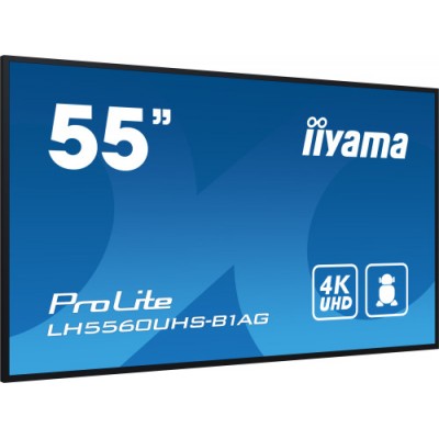 iiyama PROLITE Pizarra de caballete digital 1397 cm 55 LED Wifi 500 cd m 4K Ultra HD Negro Procesador incorporado Android 11 24