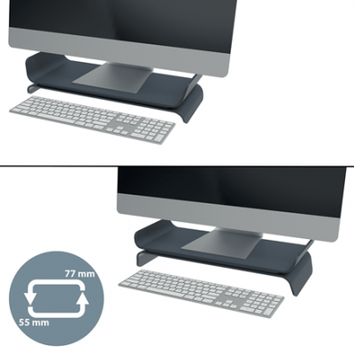 SOPORTE PARA MONITOR AJUSTABLE GRIS OSCURO ERGO LEITZ 65040089