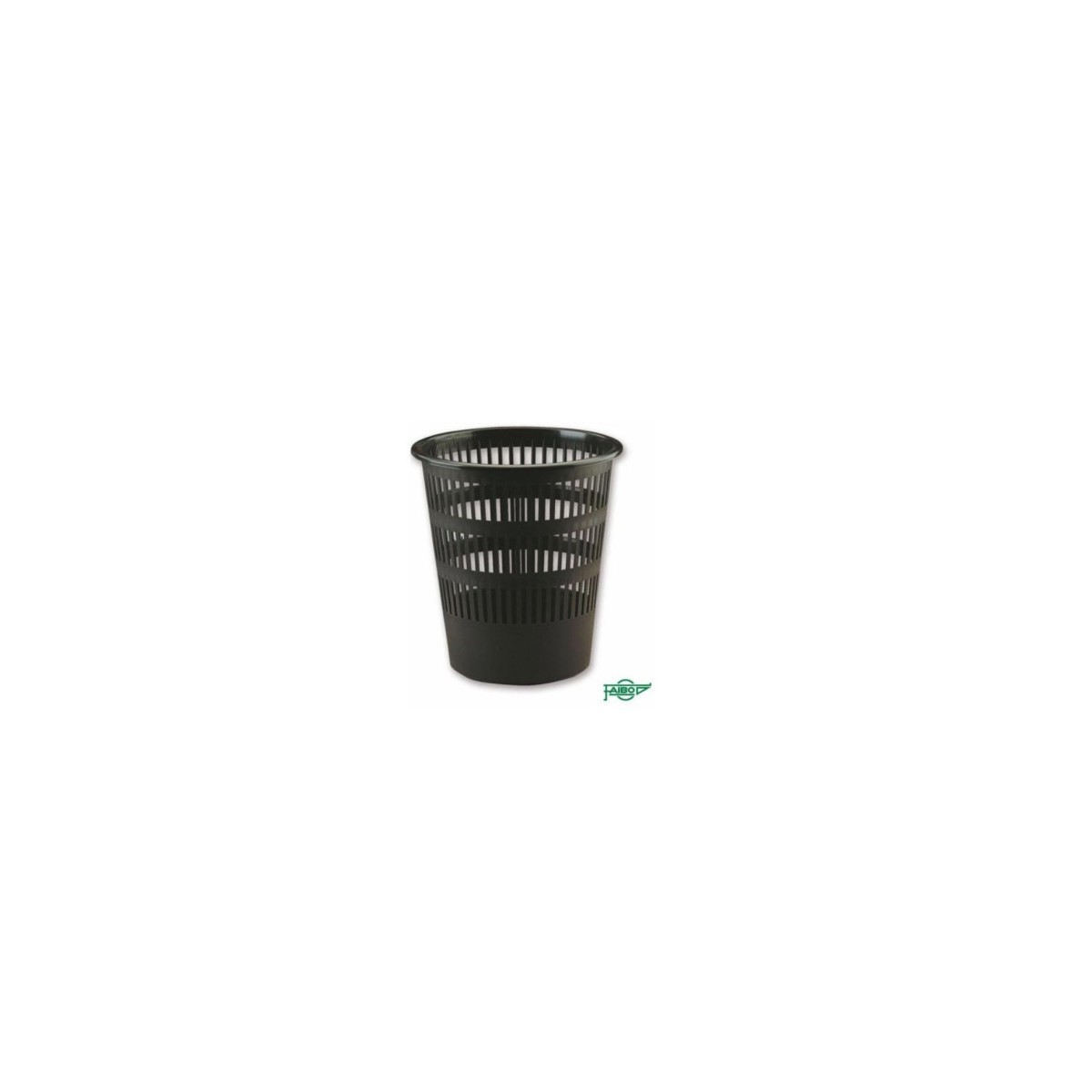 PAPELERA REJILLA 12 L COLOR NEGRO PLaSTICO RECICLADO Y RECICLABLE FAIBO 307R2