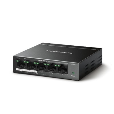 Mercusys MS105GP switch Gigabit Ethernet 10 100 1000 Energia sobre Ethernet PoE Negro