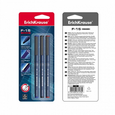 BOLiGRAFO DE TRAZO FINO ERICHKRAUSE F 15 TINTA COLOR AZUL ERICH KRAUSE 37065