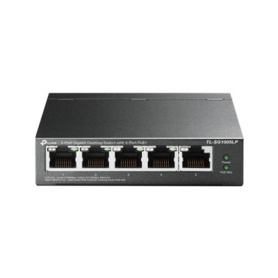 TP LINK TL SG1005LP switch No administrado Gigabit Ethernet 10 100 1000 Energia sobre Ethernet PoE Negro