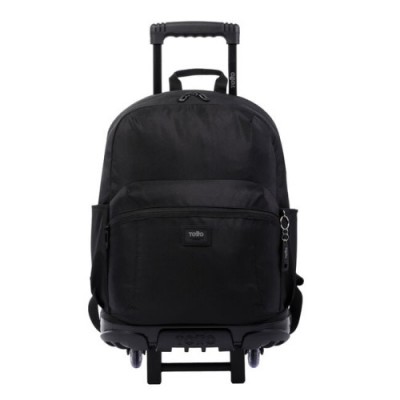 MOCHILA ESCOLAR CON RUEDAS GRANDE NEGRA TRIK TOTTO MA03TKI003 22200 N01