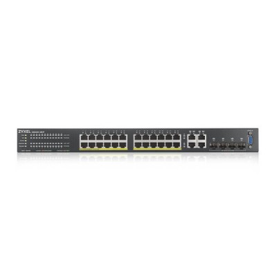 Zyxel GS2220 28HP EU0101F switch Gestionado L2 Gigabit Ethernet 10 100 1000 Energia sobre Ethernet PoE Negro