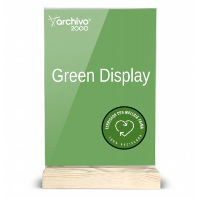 EXPOSITOR SOBREMESA SOSTENIBLE GREENDISPLAY 4X21X33CM A4 ARCHIVO2000 15904M1 CS TP