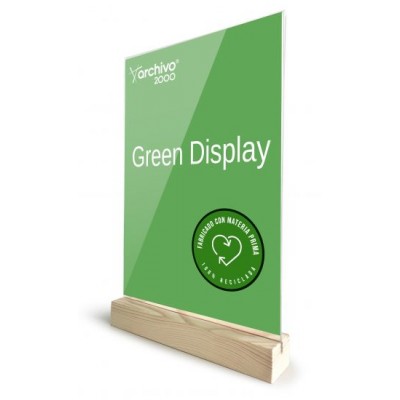 EXPOSITOR SOBREMESA SOSTENIBLE GREENDISPLAY 4X21X33CM A4 ARCHIVO2000 15904M1 CS TP