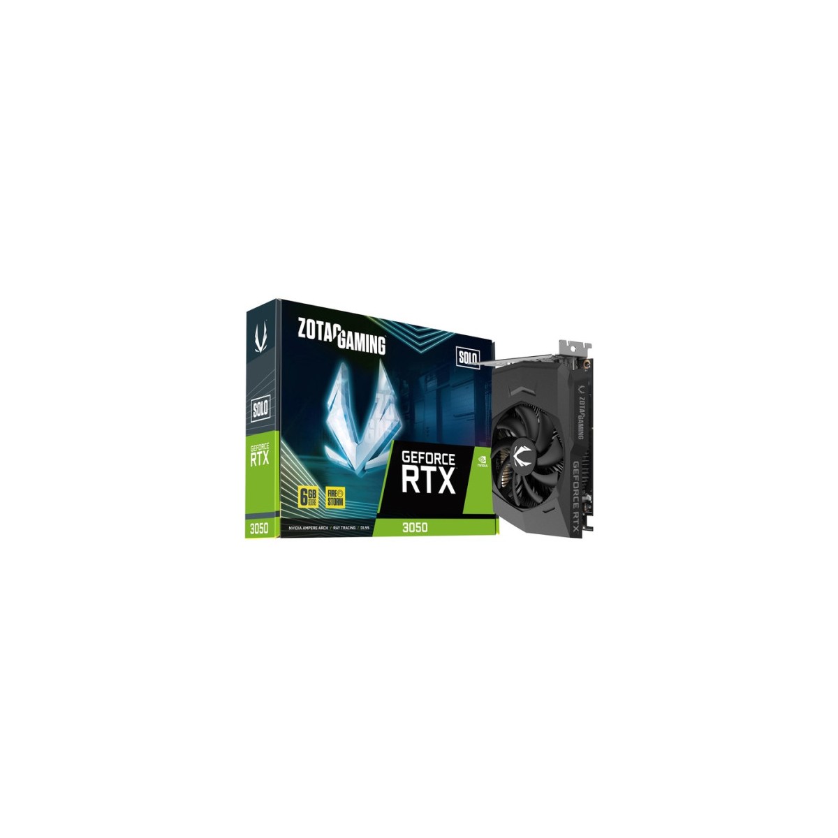 VGA ZOTAC RTX 3050 6GB SOLO GDDR6NVRTX3050GDDR66GB96BITHDMI3DP1 VENTILADOR ZT A30510G 10L