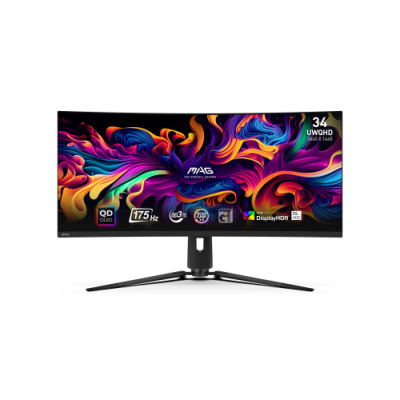 MSI MAG 341CQP QD OLED pantalla para PC 864 cm 34 3440 x 1440 Pixeles UltraWide Quad HD QDOLED Negro