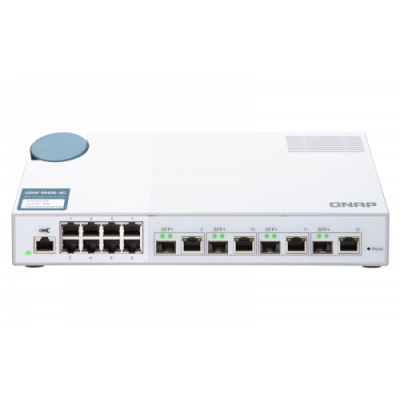 QNAP QSW M408 4C switch Gestionado L2 Gigabit Ethernet 10 100 1000 Blanco