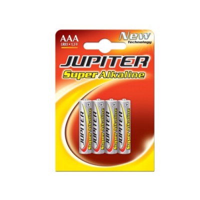 BLISTER 4 PILAS ALKALINAS LR03 E92 AAA 318995 JUPITER 040309