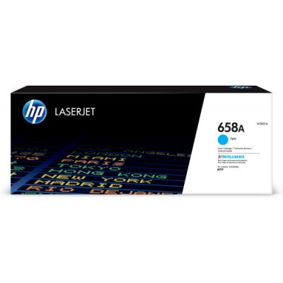 HP Cartucho de toner Original LaserJet 658A cian