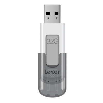 Lexar JumpDrive V100 unidad flash USB 32 GB USB tipo A 32 Gen 1 31 Gen 1 Gris Blanco