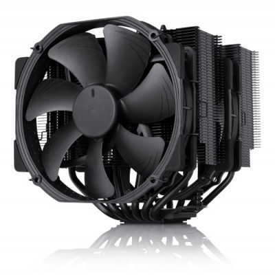 NOCTUA COOLER CPU NH D15 CHROMAXBLACK NH D15 CHBK 6 HEATPIPES DUAL TOWER 2X NF A15 140MM FAN PWM INTEL LGA1851 LGA1700 LGA1200 