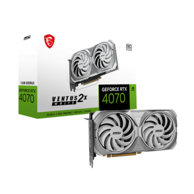 MSI GeForce RTX 4070 VENTUS 2X WHITE 12G OC NVIDIA 12 GB GDDR6X