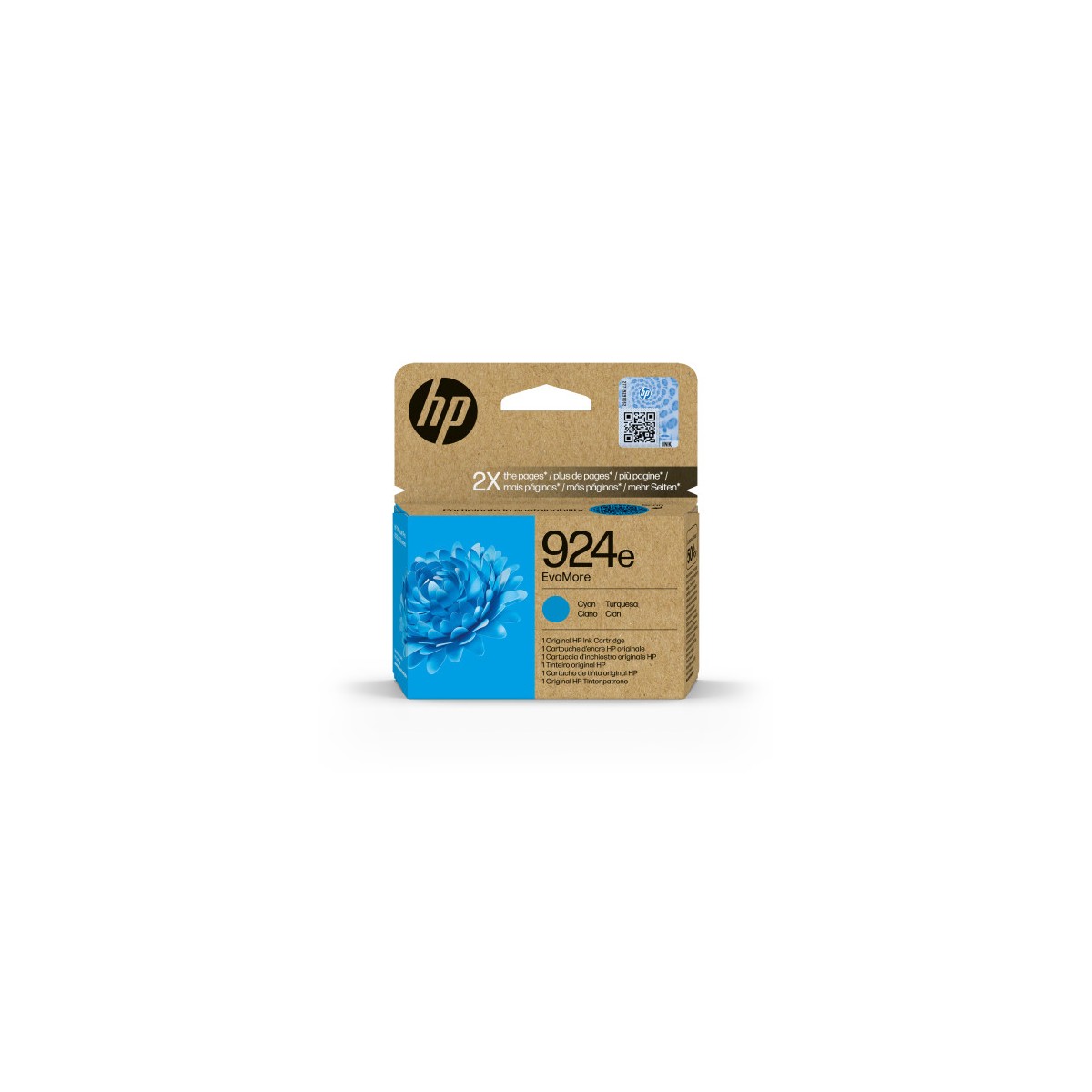 HP Cartucho de Tinta Original EvoMore 924e cian