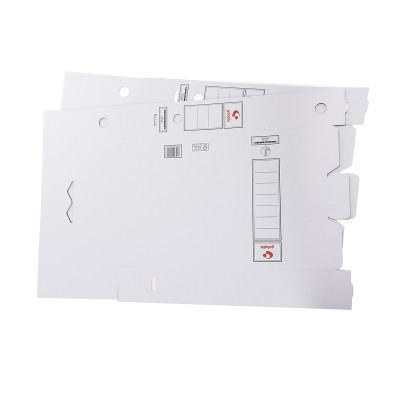 PACK 10 ARCHIVADORES DEFINITIVOS CARTON FOLIO 360X253X100MM BLANCO GRAFOPLAS 70907703