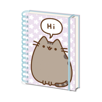 CUADERNO A5 CON ESPIRAL PUSHEEN SAYS HI 21 X 15 CM PYRAMID INTERNATIONAL SR72509