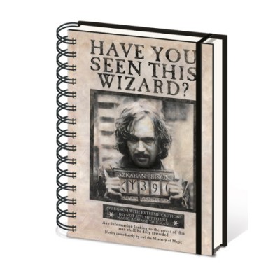 CUADERNO A5 CON ESPIRAL SIRIUS BLACK BUSCADO 21 X 15 CM PYRAMID INTERNATIONAL SR72252