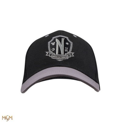 GORRA CON VISERA NEVERMORE ACADEMY NEGRA 54 60 CM CIRCUNFERENCIA CINEREPLICAS CR2671